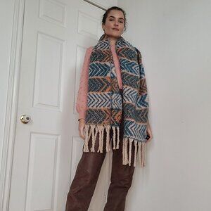 Oversized Aztec pattern scarf from the ARK brand